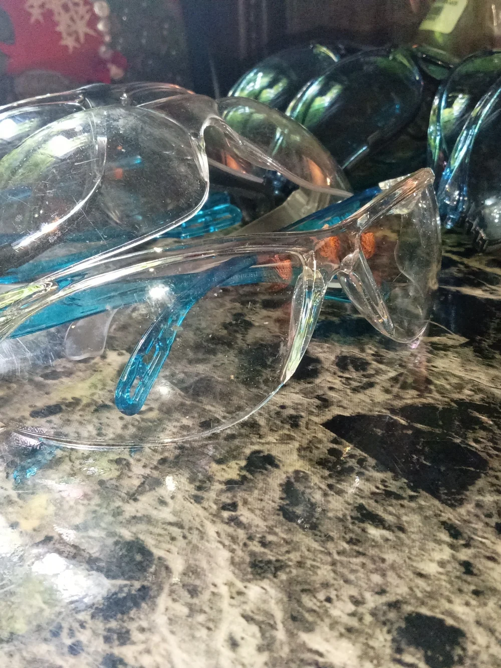 Clear and Blue Tinted Safety Glasses  - Bundle